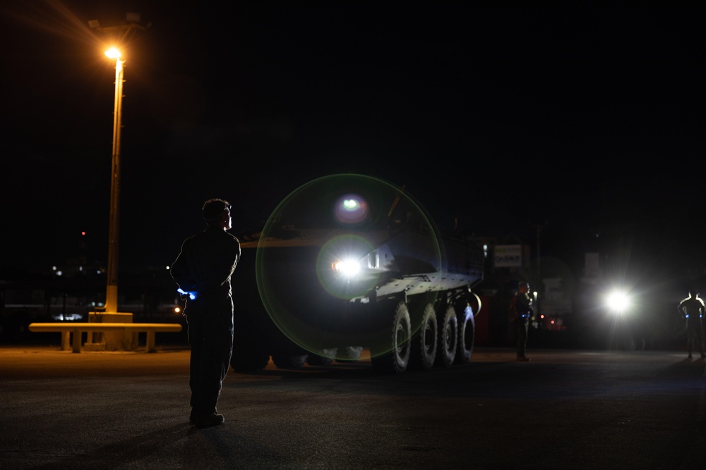 Amphibious Combat Vehicle at sea