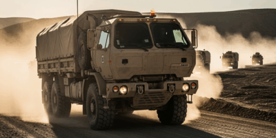 Professional photograph related to: HEMTT — The Army Heavy Truck That Moves Everything. High quality