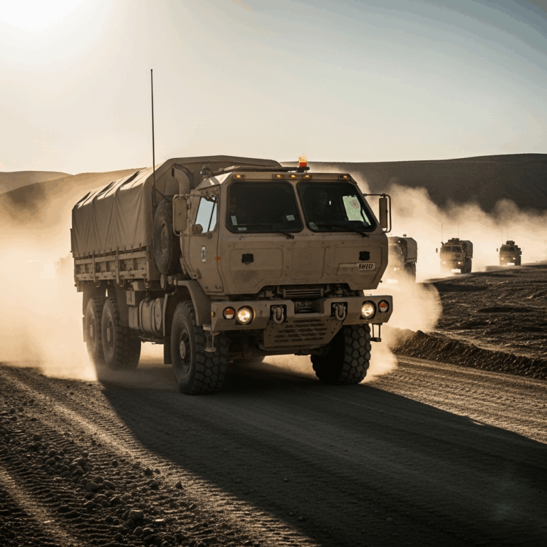 Professional photograph related to: HEMTT — The Army Heavy Truck That Moves Everything. High quality