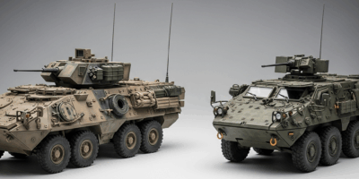 Professional photograph related to: LAV-25 vs Stryker — How They Compare in Role, Firepower, and Mis