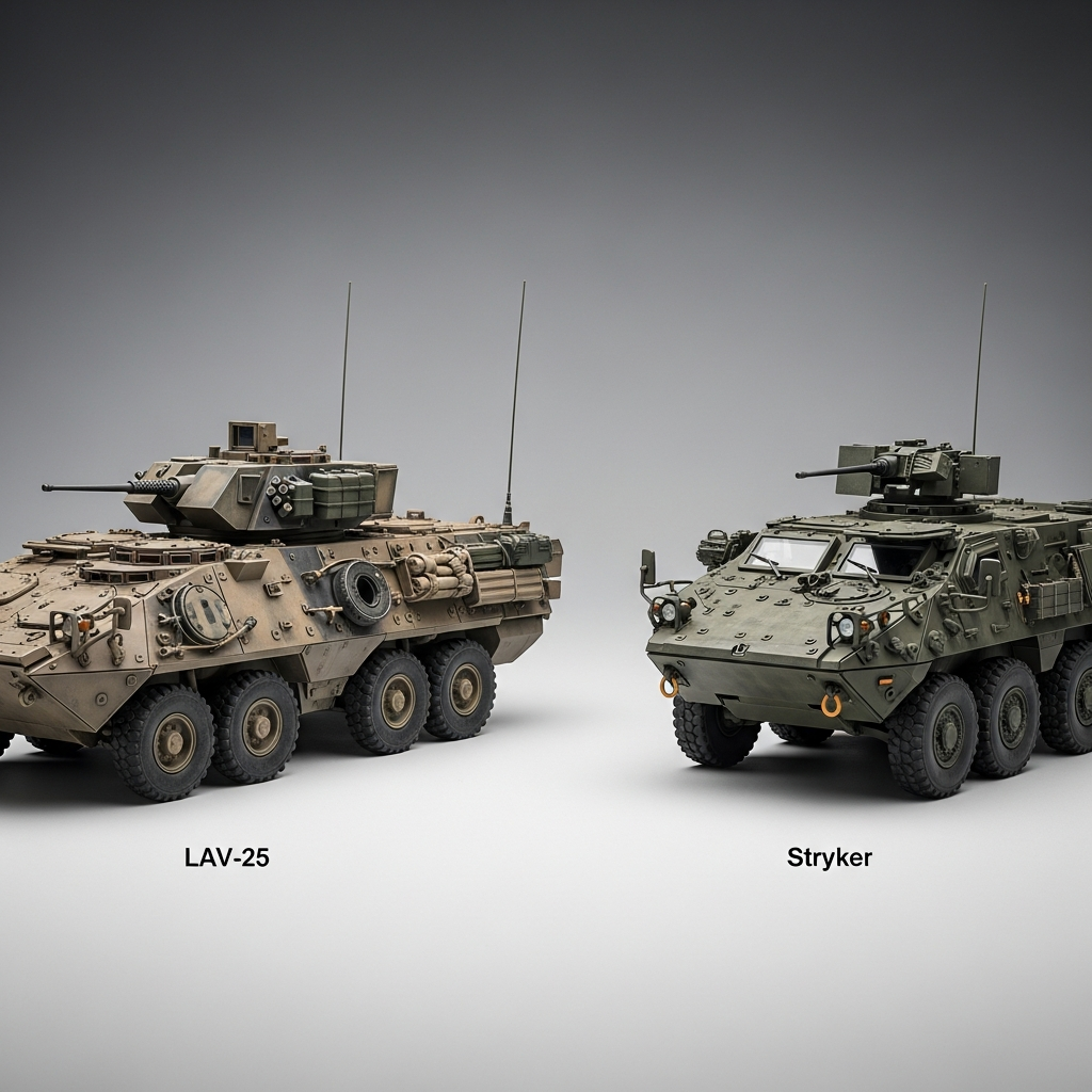 LAV-25 vs Stryker — How They Compare in Role, Firepower, and Mission