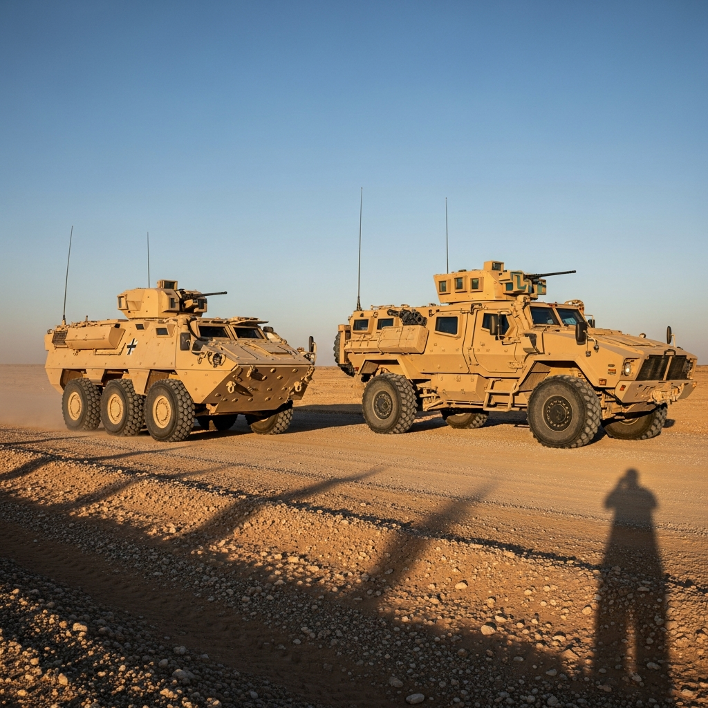 Fuchs Armored Personnel Carrier vs Cougar MRAP
