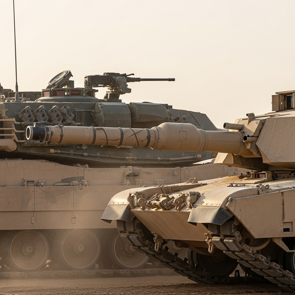 M1 Abrams vs Leopard 2 Tank Firepower Compared