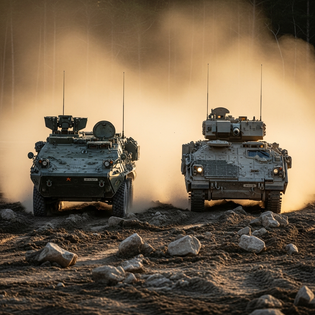 Stryker 8×8 vs Bradley Fighting Vehicle Mobility