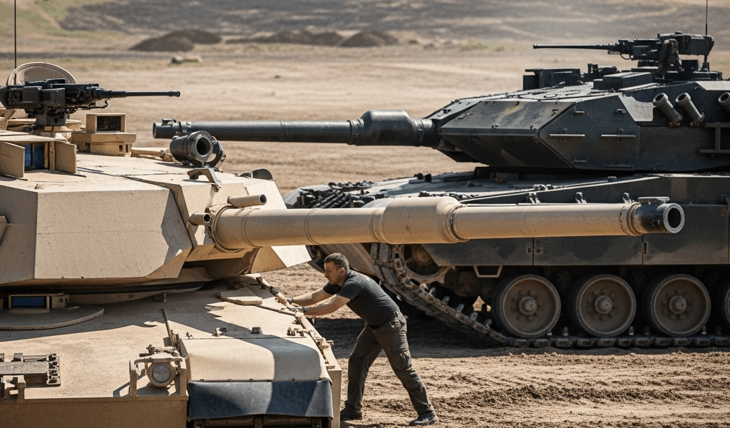 M1 Abrams vs Leopard 2 Tank Firepower