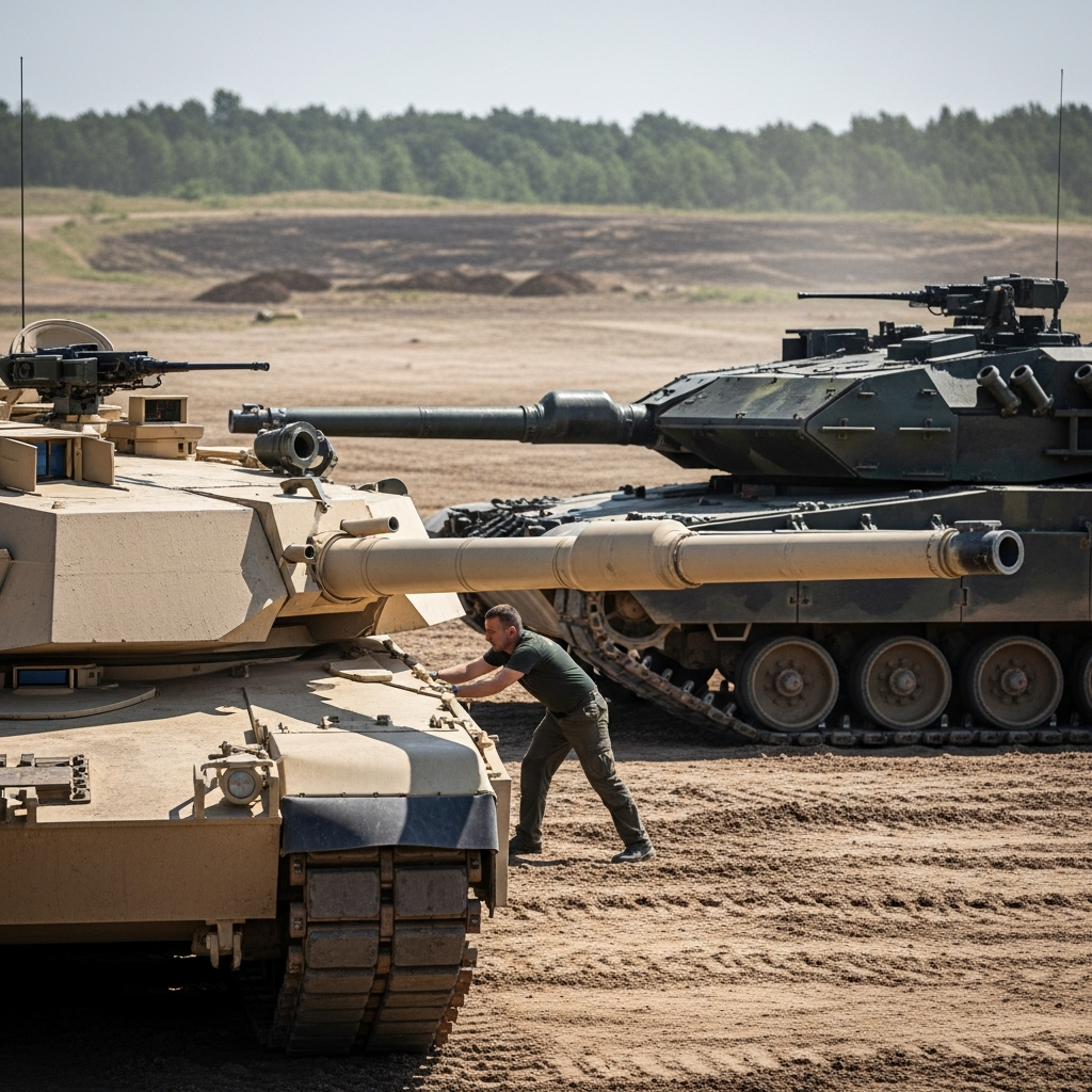 M1 Abrams vs Leopard 2 Tank Firepower
